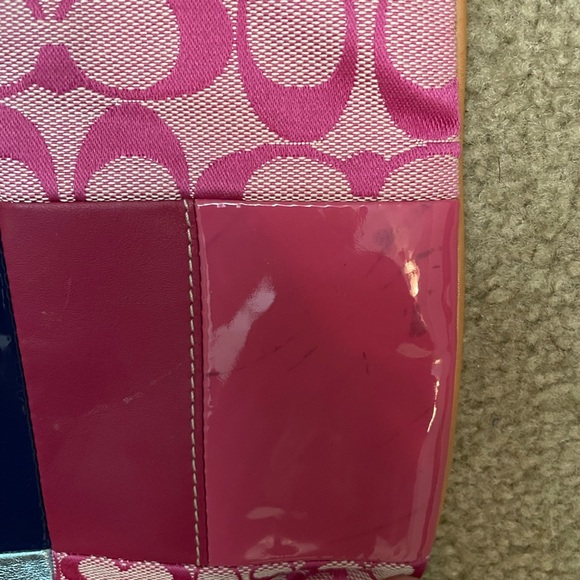 Medium sized patchwork Coach bag - Picture 5 of 10